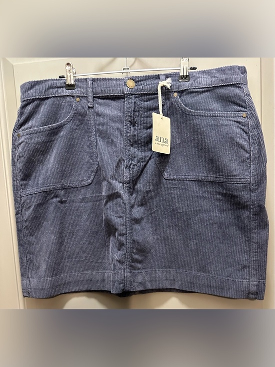 a.n.a Dresses & Skirts - A.N.A. Size 14 Gray Corduroy Skirt NWT